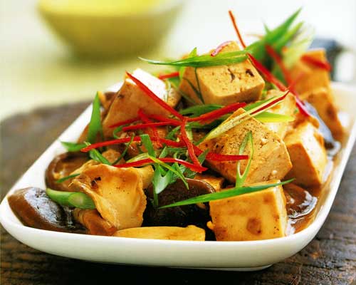 Mushrooms with Tofu Recipe