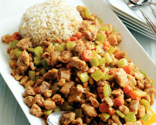 Kung Pao Chicken with Rice Recipe