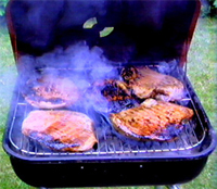 Grilling Food