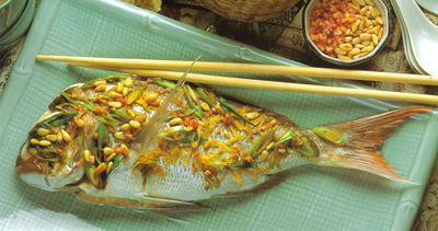 Steamed Fish with Ginger